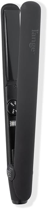 L'ANGE HAIR Le Ceramique 1-Pass Flat Iron Hair Straightener | Fast Heating Ceramic Flat Iron | Best Hot Tools Professional Hair Straightener to Lock in Moisture & Shine | (Black) - Product Image