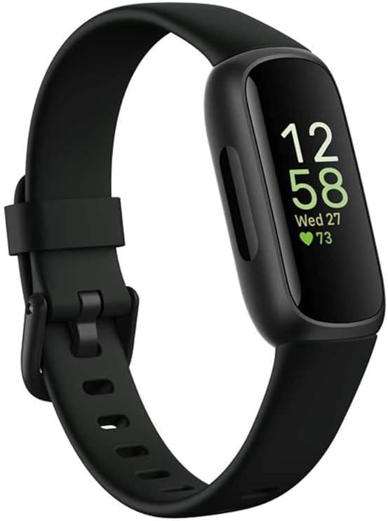 Fitbit Inspire 3 Fitness Tracker – Advanced Health Insights with Stress Management, Workout Intensity & Sleep Tracking, 24/7 Heart Rate, Includes Small and Large Classic Bands (Midnight Zen/Black) - Product Image
