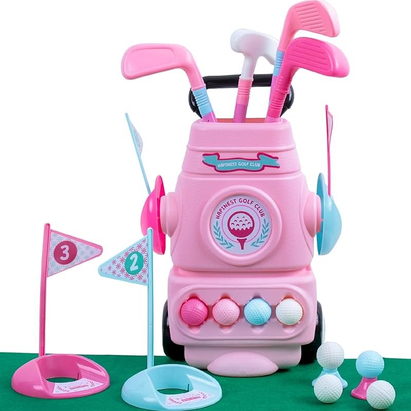 Hapinest Toddler Girl Golf Set, Pink - Product Image