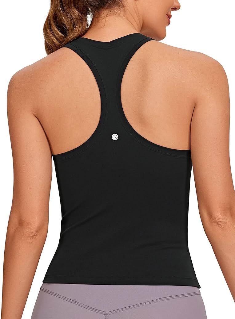 CRZ YOGA Butterluxe Racerback Tank Tops for Women - Yoga Workout Casual Gym Athletic Camisole Tight Sleeveless Shirts - Product Image