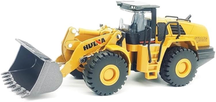DDLONGDD Bulldozer Toys for Boys Heavy-Duty Metal Loader Vehicle Sand/Beach Toy with Functional Arm and Bucket,Realistic Perfect for Sandbox Indoor/Outdoor Play Die Cast Construction Model - Product Image