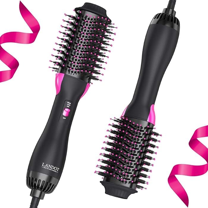 One-Step Hot Hair Blow Dryer Brush, Easy Salon-Style Blowouts, Less Frizz, More Shine, 3 Temps 2 Speeds, 60mm Barrel - Product Image