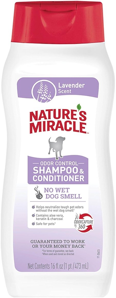 Nature's Miracle Nature’s Miracle Odor Control Shampoo & Conditioner, 16 Ounces, Lavender Scent - Product Image
