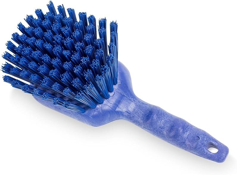 SPARTA 40541EC14 Plastic Scrub Brush, Utility Brush, Kitchen Brush With Hanging Hole For Cleaning, 8 Inches, Blue - (Pack of 1) - Product Image