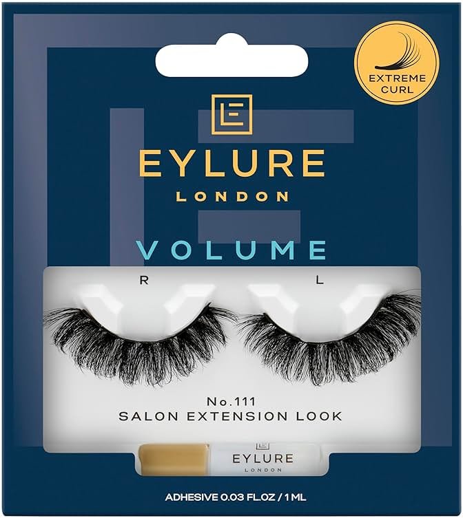 Eylure Salon Extension Look False Eyelashes, Volume No. 111, 1 Pair - Product Image
