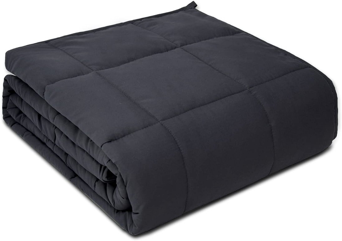 PRETTY NIGHT Weighted Blanket 20lbs Queen Size Dark Grey 60"x80" Weighted Blankets for Adults Heavy Blanket are Comfortable and Cozy - Product Image