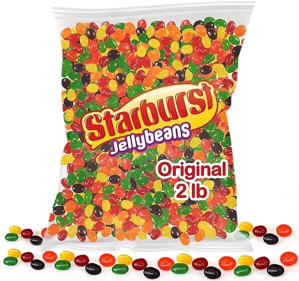 Original Jelly Beans (2 Pound) Holiday Candy - Comes in a Resealable Bag - jelly beans bulk - Perfect for Parties, Christmas Candy Stocking Stuffers - Product Image