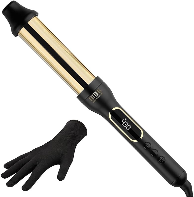 Hot Tools Pro Artist 24K Gold 2 in 1 Curling Wand, 1-1 ½” | Multiple Styles with One Tool - Product Image