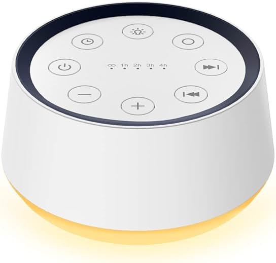 Brown Noise Sound Machine with 30 Soothing Sounds 12 Colors Night Light White Noise Machine for Adults Baby Kids Sleep Machines Memory Function 36 Volume Levels 5 Timers for Home Office Travel - Product Image