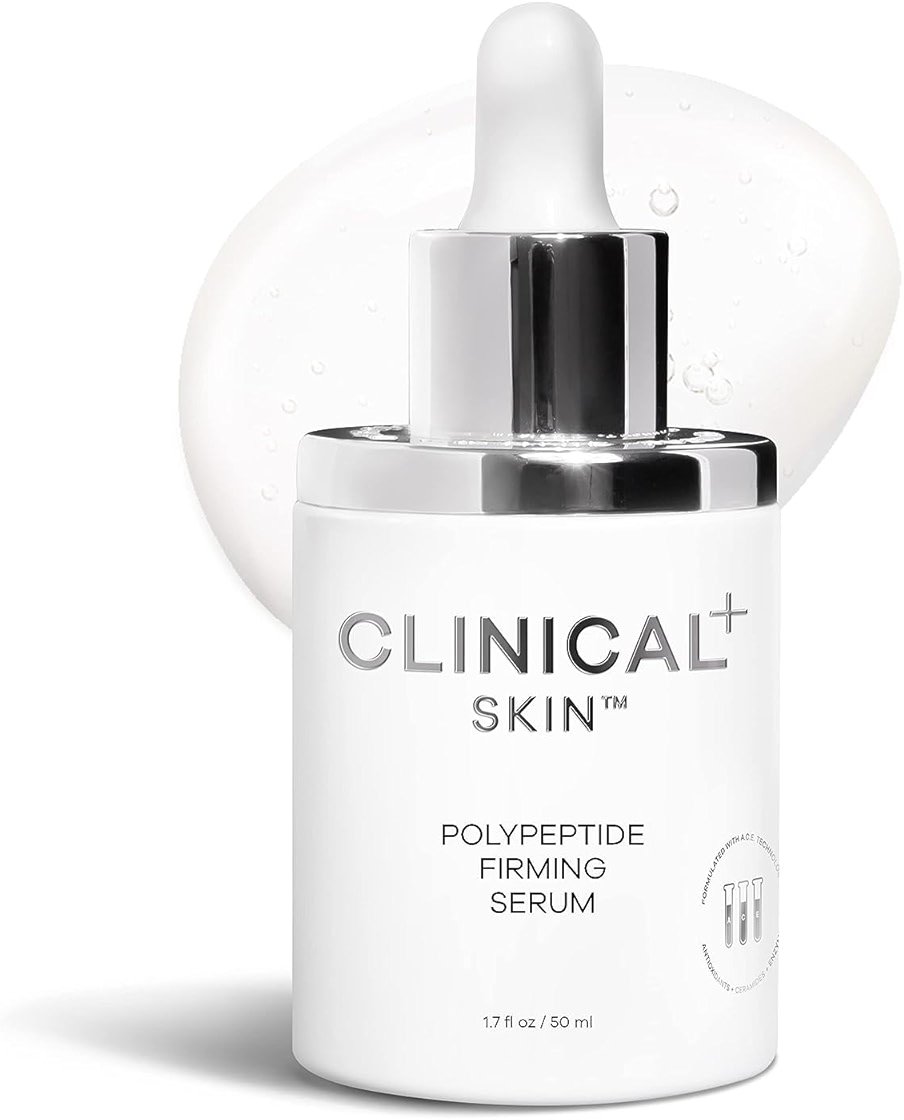 Clinical Skin Polypeptide Firming Serum, for Fine Lines and Wrinkles, Anti-Aging Serum, Antioxidants, Hyaluronic Acid, Night and Day, 1.7 Ounces - Product Image