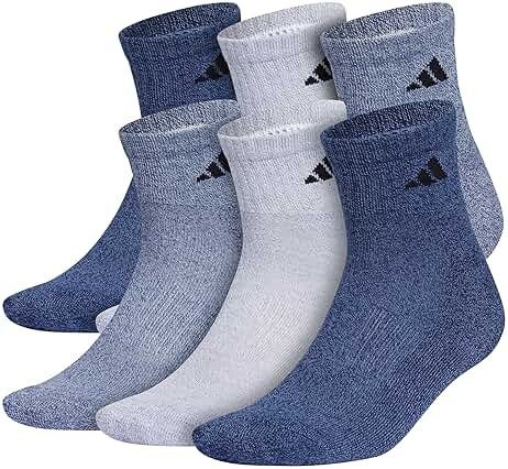adidas Men's Athletic Cushioned 6-Pack Quarter - Product Image