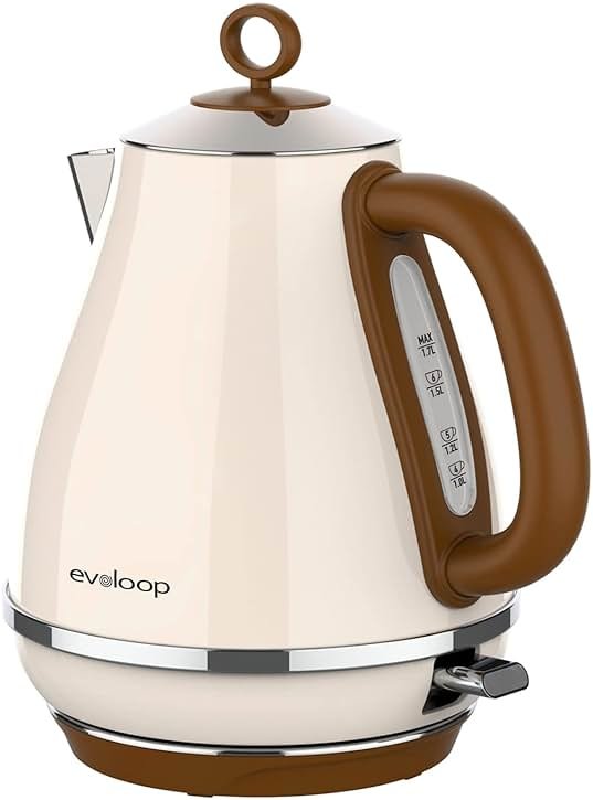Evoloop 1.7L Electric Kettles, BPA Free Tea Kettle, Hot Water Boiler Heater, Stainless Steel Teapot, Auto Shut-Off & Boil-Dry Protection, 120V/1500W - Product Image