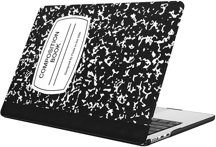 Fintie Case for MacBook Air 13.6 Inch A3449 A3240 A3113 A2681 (2022 2023 2024 2025 2026 Release) - Protective Snap On Hard Shell Cover for MacBook Air 13 Inch M2 M3 M4 M5 Chip (Composition Book) - Product Image