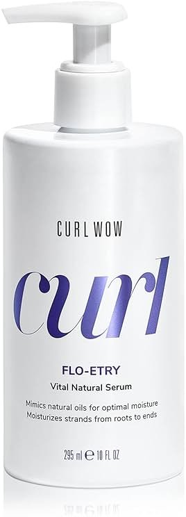 COLOR WOW Curl Wow Flo-etry Vital Natural Serum, Lightweight Moisturizing Serum for Dry Dehydrated Curls - Product Image