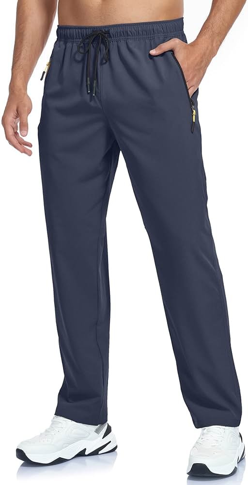 Men's Lightweight Hiking Pants Breathable Quick Dry Fit Waterproof Camping Fishing Running Athletic Active Jogger Pant - Product Image
