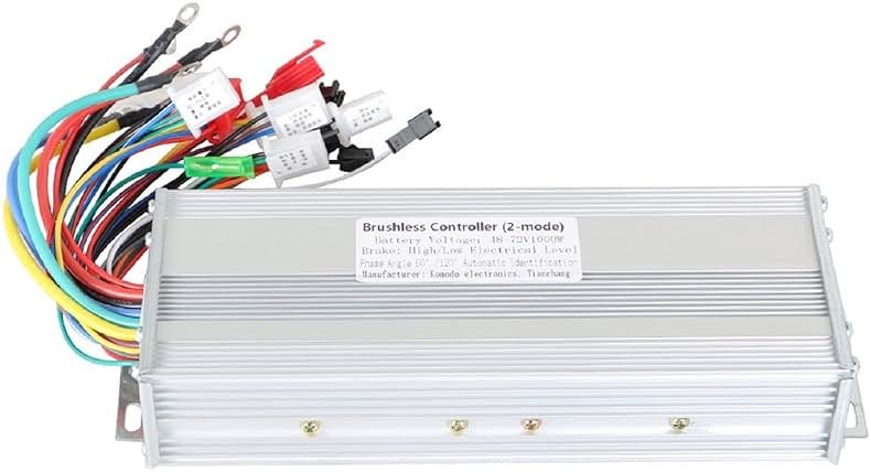 Silscvtt Brushless Motor Speed Controller 48-72V 1000W Scooter Controller DC Replacement for E-Bike Scooter Motor Controller Square Wave Controller - Product Image
