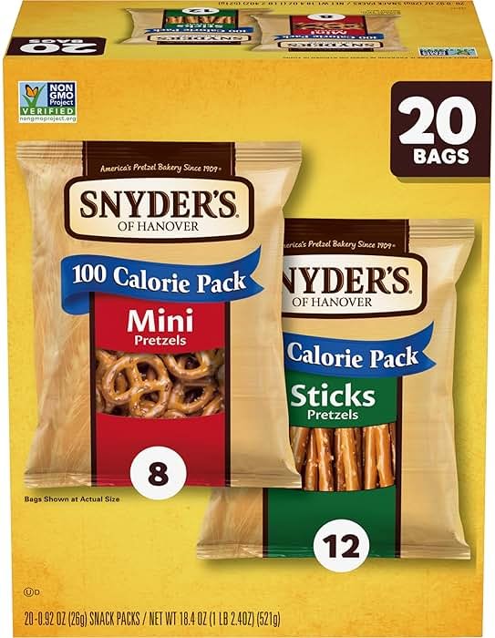 Snyder's of Hanover Variety Pack Pretzels, 20 Count 0.92 Oz - Product Image