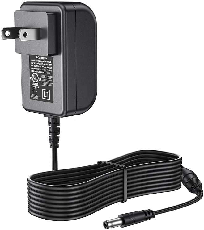 Charger for Hypervolt Massage Gun AC/DC Adapter for Hyperice Hypervolt HPI5300000100 53000-001-00 42000 038-00 SK03T-2400100Z Battery Charging Power Supply - Product Image