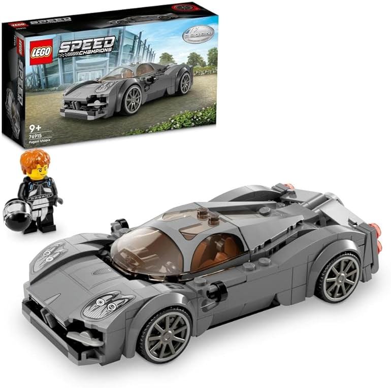 LEGO 76915 Speed Champions Pagani Utopia Racing Car and Toy Model Kit of an Italian Hypercar, Car Collector's Vehicle from The Set 2023 - Product Image