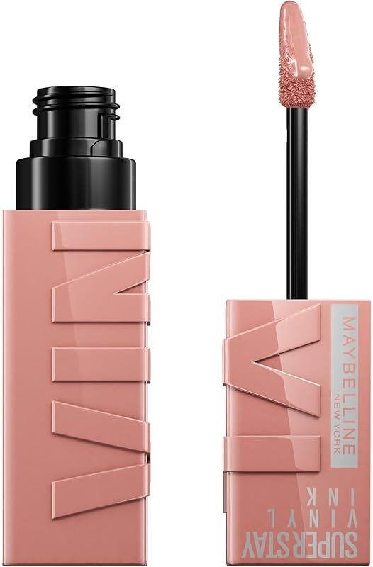 Maybelline Super Stay Vinyl Ink Longwear No-Budge Liquid Lipcolor Makeup, Highly Pigmented Color and Instant Shine, Captivated, Pink Lipstick, 0.14 fl oz, 1 Count - Product Image