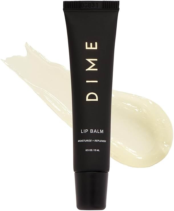 DIME Beauty Lip Balm - Hydrating Clear Lip Balm with Shea Butter, Meadowfoam Seed Oil & Phytosterols, Anti-Aging Lip Treatment for Dry Lips, 0.5 oz / 15 ml - Product Image