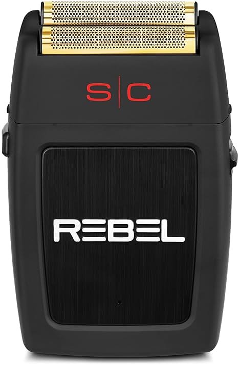 StyleCraft Rebel Professional Cordless Double Foil Shaver - Super Torque Motor, USB-C Rechargeable Electric Men's Foil Shaver, Close Shave, Barber Quality Grooming - Product Image
