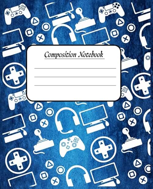 Composition Notebook Video Game player: Video Games Composition Notebook,7.5 x 9.25 Inches, 120 Lined Pages,Notebook Video Gamer Game Wide ... for Video Game Fans and Gamer School Students - Product Image