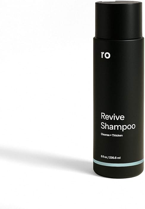 Ro Men's Revive Shampoo, Exfoliates & Clarifies with Peppermint, Cleanses for Thicker-Looking Hair, With Saw Palmetto, Pumpkin Seed Oil, Caffeine, Without Sulfates, Parabens, Phthalates, 8 fl oz - Product Image