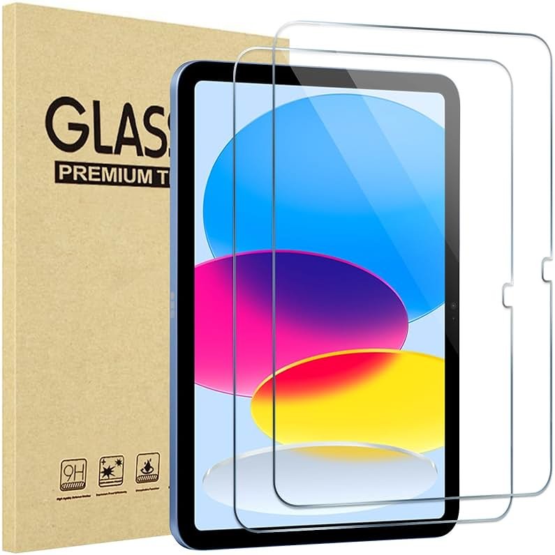 ProCase 2 Pcs Screen Protector for iPad A16 2025 11th Generation 11 Inch/iPad 10th 2022 10.9 Inch, Tempered Glass Film Guard -Clear - Product Image