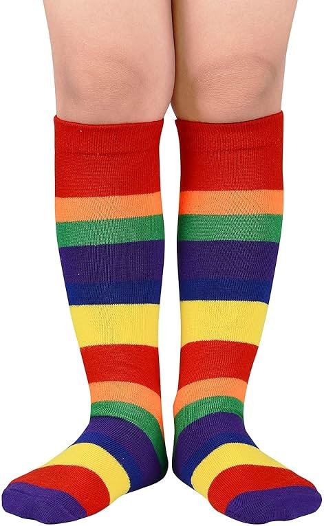 American Trends Toddler Kids Youth Soccer Socks-Long Knee High Socks for Boys Girls Baseball Softball Football 1-12 years - Product Image