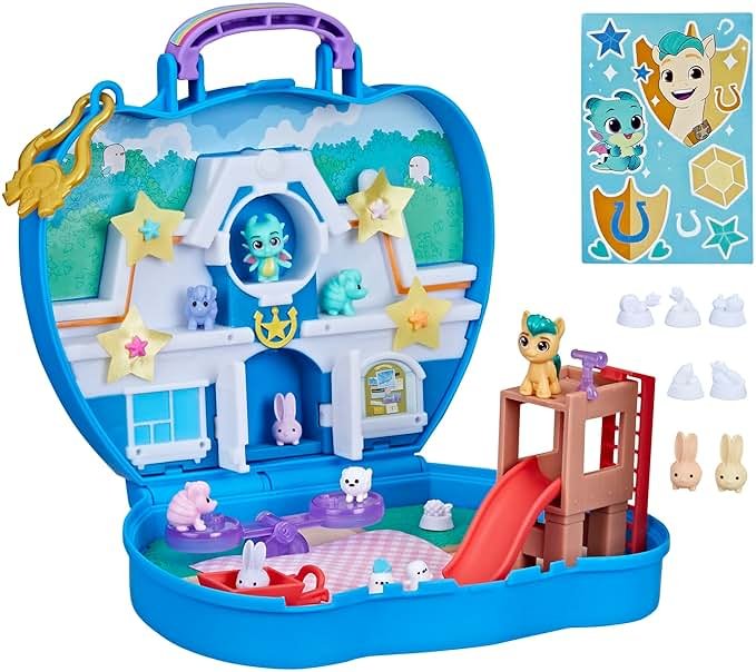 My Little Pony Mini World Magic Compact Creation Critter Corner Toy, Buildable Playset with Hitch Trailblazer Pony for Kids Ages 5 and Up - Product Image