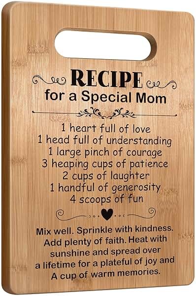Mom Gifts from Daughter Son Mothers Day, Mother Cutting Board Gift, Cute Mom Gifts from Daughter Son, Birthday Gifts for Mom, Mom Gift for Valentines Day - Product Image