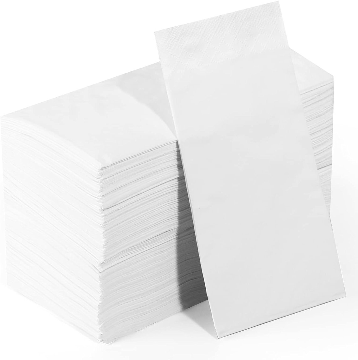 1/8 Fold 100 Pack Paper Napkins Guest Towels Disposable, Premium Quality 2-ply Dinner Napkins Disposable Soft, Absorbent, Party Napkins Wedding Napkins for Kitchen, Dinners or Events - Product Image