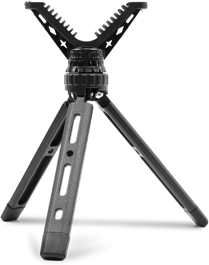 BZTAC Portable Rifle & Pistol Shooting Rest - All Aluminum Compact Mini Rapid Pocket Shooting Stick Stand with 360 Rotation V Yoke Holder - Product Image