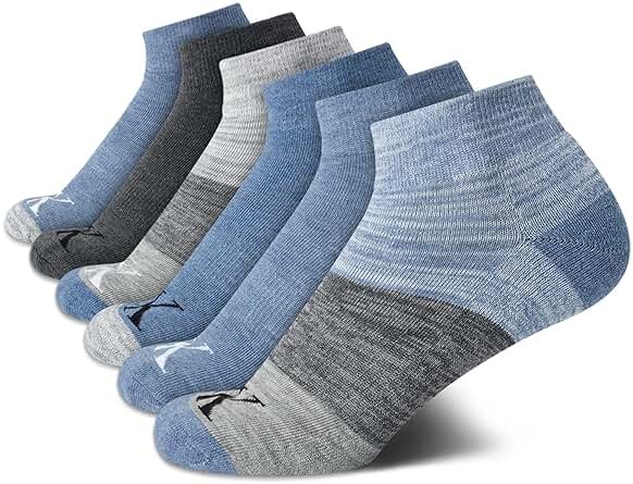 Calvin Klein Women's Quarter Socks - 6 Pack Cushioned Athletic Ankle Socks for Women - Women's Sports Socks (Size: 4-10) - Product Image