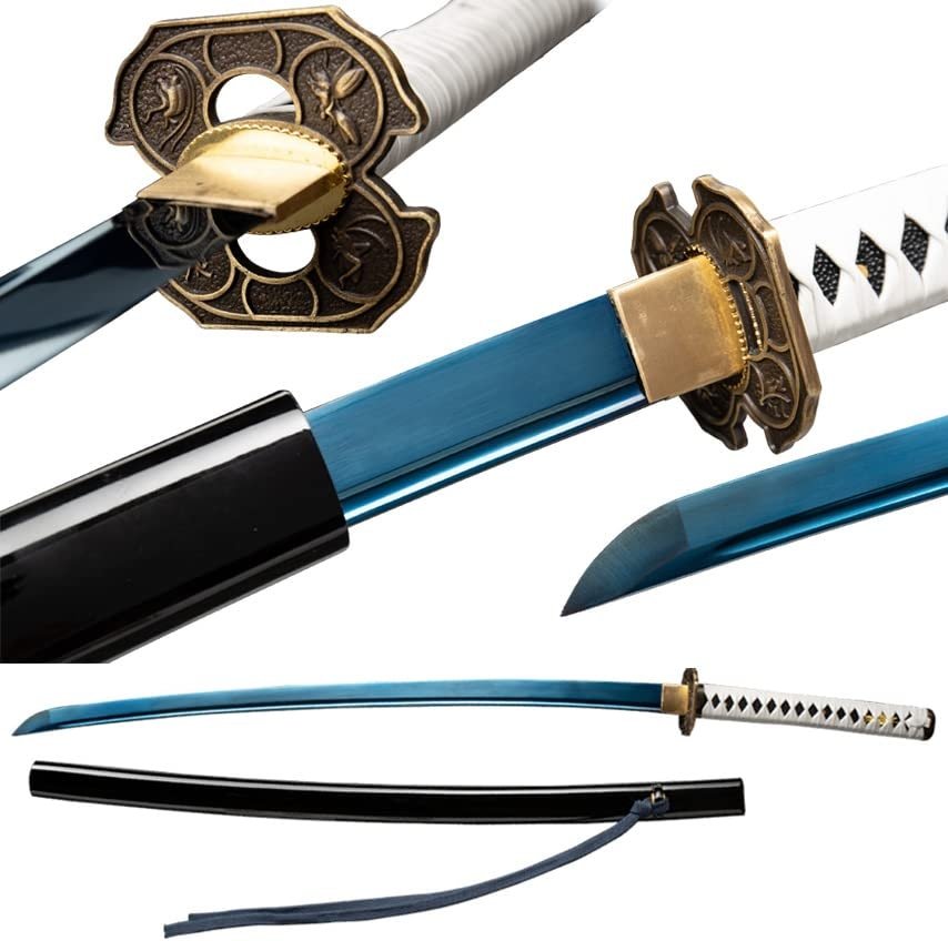 LSWYBJ Full Tang Katana Sword Sharp Real Samurai Swords Handmade Anime Sword 41inch - Product Image