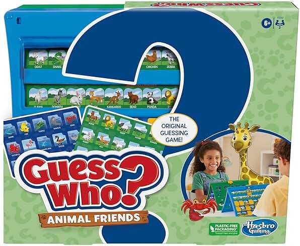 Hasbro Gaming Guess Who? Animal Friends Game | 2 Double-Sided Animal Sheets | 2-Player Board Games for Kids | Easter Gifts for Boys and Girls | Ages 6+ (Amazon Exclusive) - Product Image