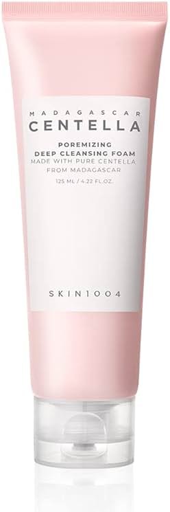 SKIN1004 Poremizing Deep Cleansing Foam, 4.23 fl.oz, 125ml, Makeup Remover, Korean Face Cleanser with Himalayan Pink Salt & Madagascar Centella Asiatica for Facial Pore Cleansing, Korean Skin Care - Product Image