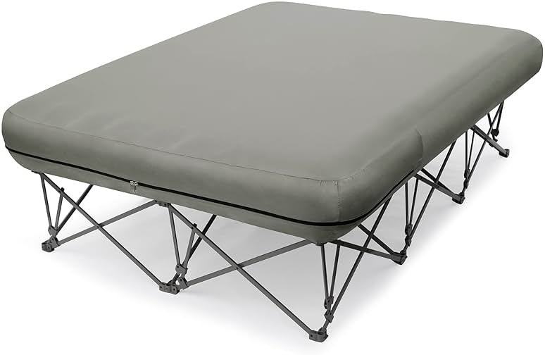 KAMPKEEPER Camping Cot,Camping Cots for Adults,Folding Camping Cot with Inflatable Air Mattress and Carry Bag,for Outdoor Travel Camp Beach Vacation (not Included The Airpump) - Product Image