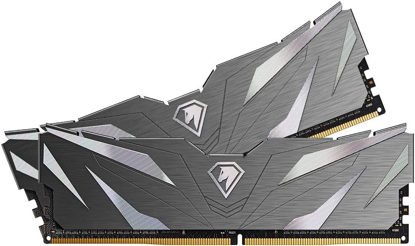 Netac DDR4 DRAM 32GB Kit (2x16GB) 3200MHz XMP 2.0 Dual Channel RAM CL16 (PC4-25600) 1.35V 288-Pin Upgraded Aluminum Heat Sink Ideal for Gaming Computer Upgrade - Shadow II Series - Product Image