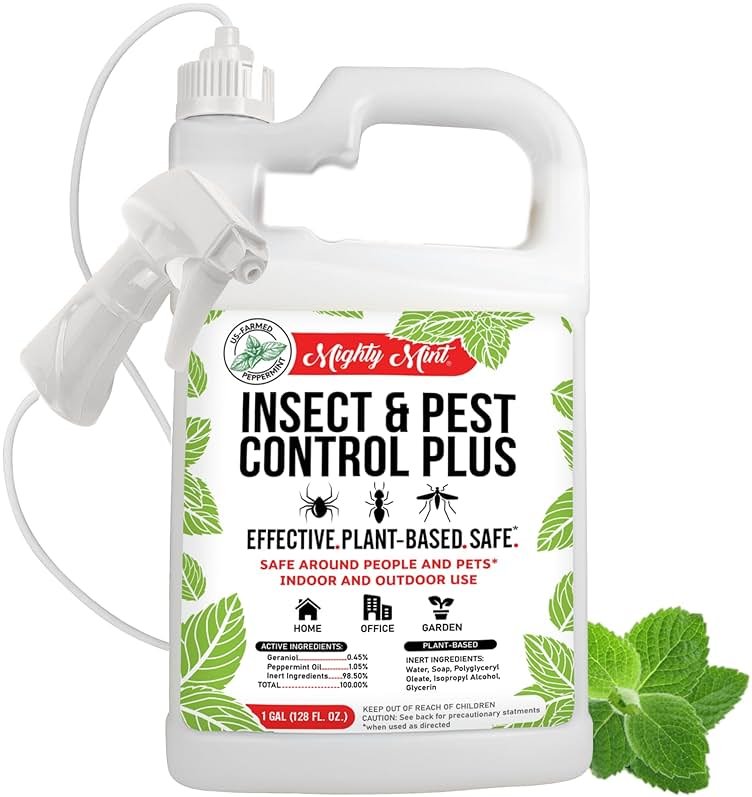 Mighty Mint Insect and Pest Control Plus – Natural Mint Oil Insect Killer Spray, 1 Gallon - Product Image