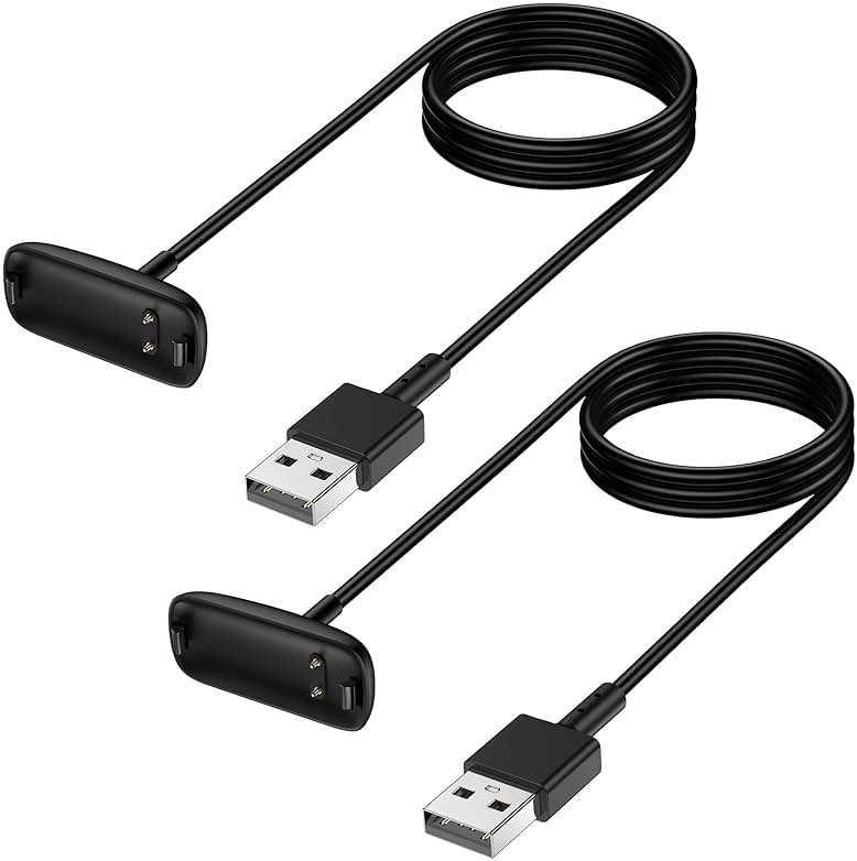 Mixblu Charger Cable Replacement for Fitbit Inspire 3 (2 Pack/3.3Ft) - Product Image