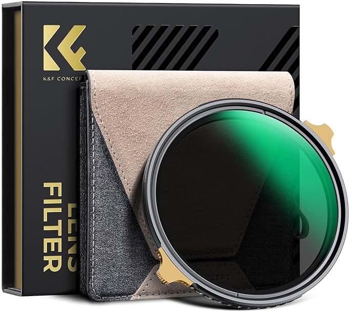 K&F CONCEPT 82mm Variable ND Lens Filter ND2-32 (1-5 Stops) High Definition Adjustable Neutral Density Filter with 36 Multi-Layer Coatings (Nano X PRO Series) - Product Image