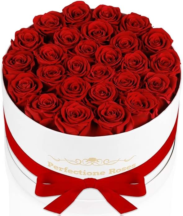 Perfectione Roses 27 Roses in a Box, Mothers Day Rose, Preserved Flowers for Her, Flowers for Delivery Birthday Gifts for Women (Red) - Product Image