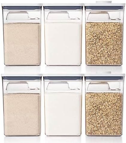 OXO Good Grips 12-Piece POP Container Bulk Set - 6 Count 4.4 Qt Containers, 6 Scoops - Product Image