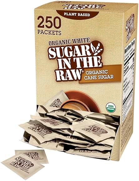 Organic White Sugar In The Raw®, 250 Count - Product Image