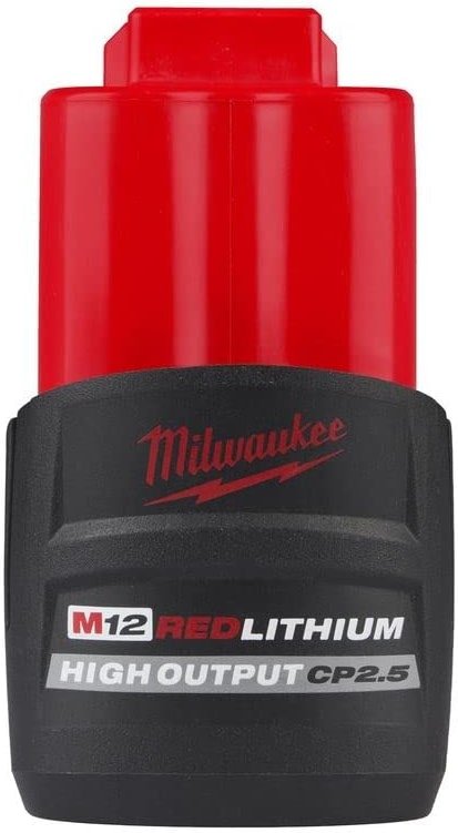 Milwaukee 48-11-2425 M12 REDLITHIUM HIGH Output CP 2.5Ah Battery - Product Image