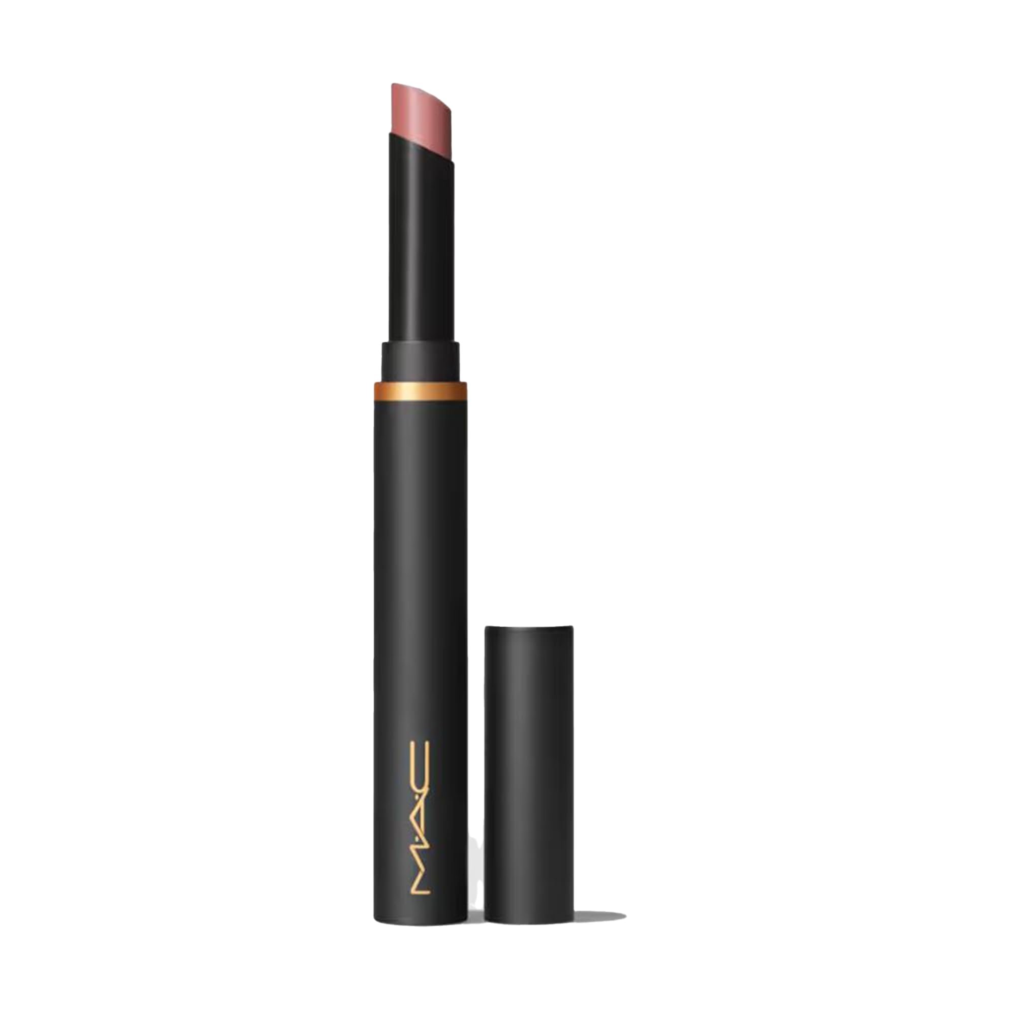 MAC Cosmetics Powder Kiss Velvet Blur Slim Stick Moisturising Matte Lipstick Shade Over the Taupe - Product Image
