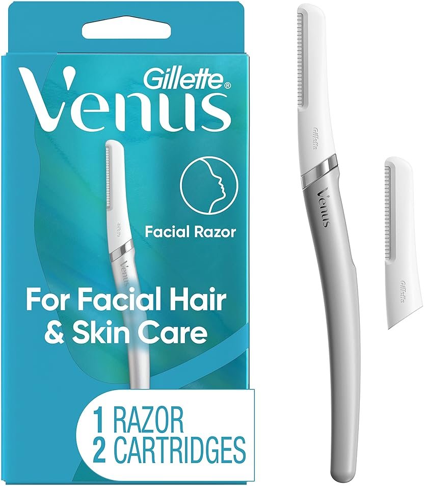 Gillette Venus Dermaplaning Tool, 2 Blade Refills, Exfoliating Face Razors for Women, Eyebrow and Facial Dermaplane Razor - Product Image