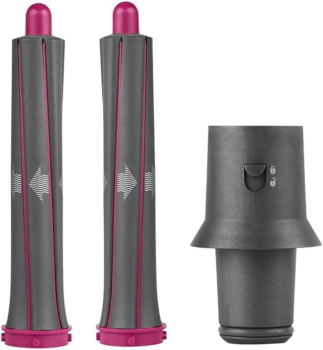 1.2 Inch/30MM Long Hair Curling Iron Barrels for Dyson Airwrap HS01 HS05 Attachment Parts Hair Tool, with Adaptor for Dyson Hair Dryer Converting to Airwrap Styler, 1 Pair - Product Image